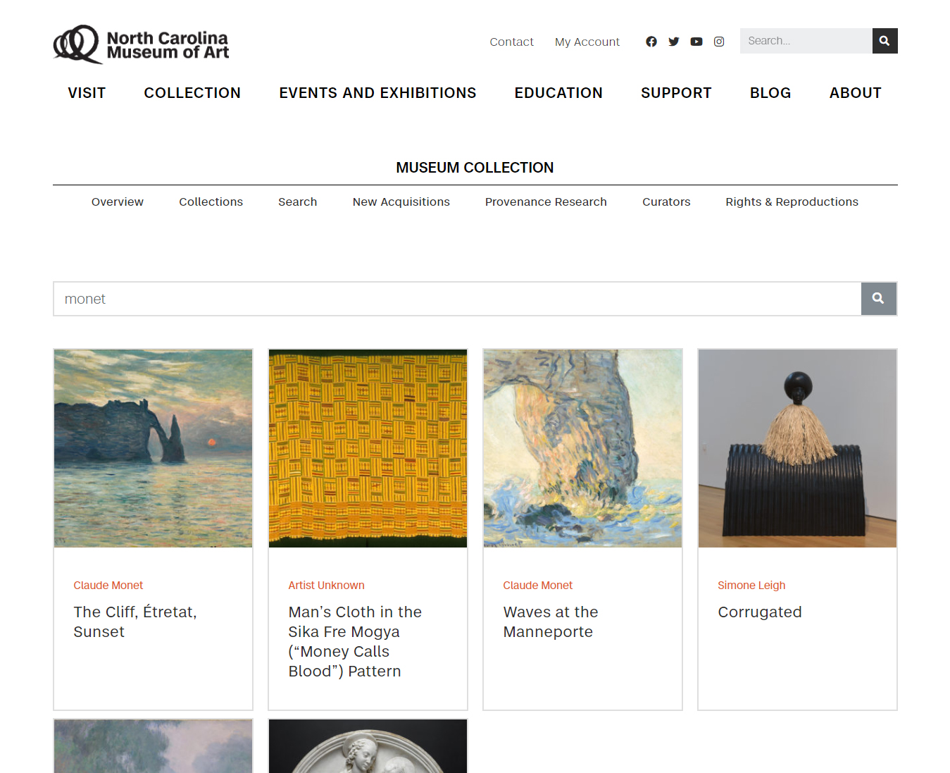 North Carolina Museum of Art Collection Page